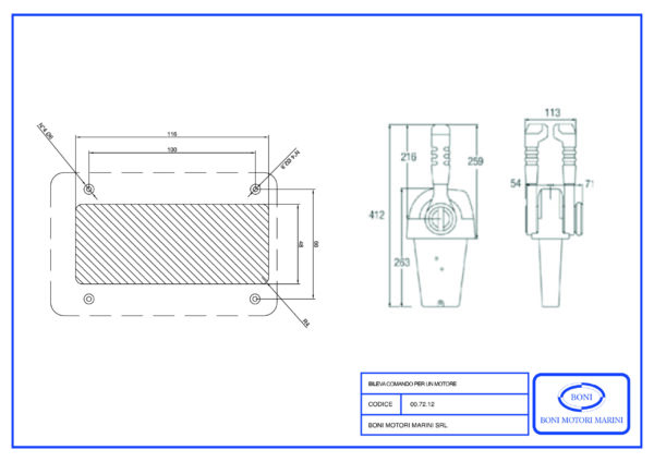 Bileva comando per motore