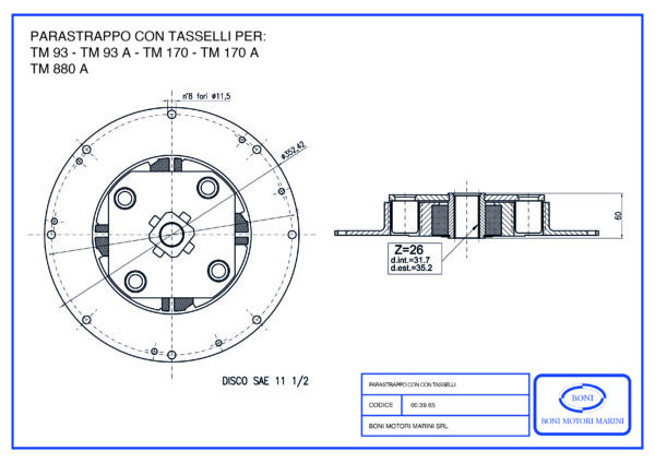 Parastrappo con Tasselli