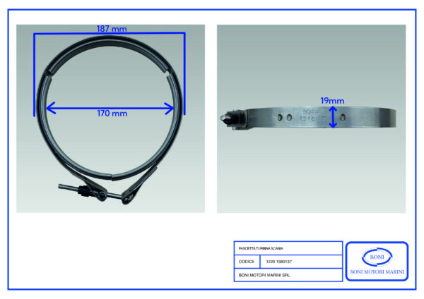 Fascetta turbina Scania