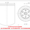 Filtro olio per motori BONI/AGCO