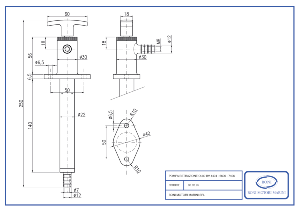 Pompa etrazione olio