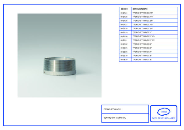 Tronchetto Scarico Inox