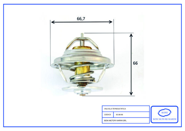 Valvola Termostatica 83°