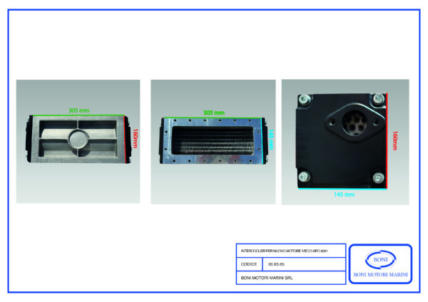 Intercooler nuovo per motore Iveco Aifo 8061