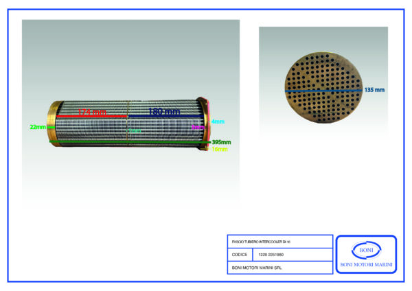 Fascio tubero intercooler DI 16